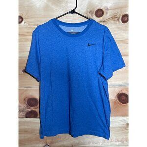 Men’s Nike Tee. Dri-Fit. Size large. Blue w/ black check